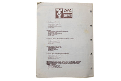 OMC 393576 Parts Catalog 2 Models