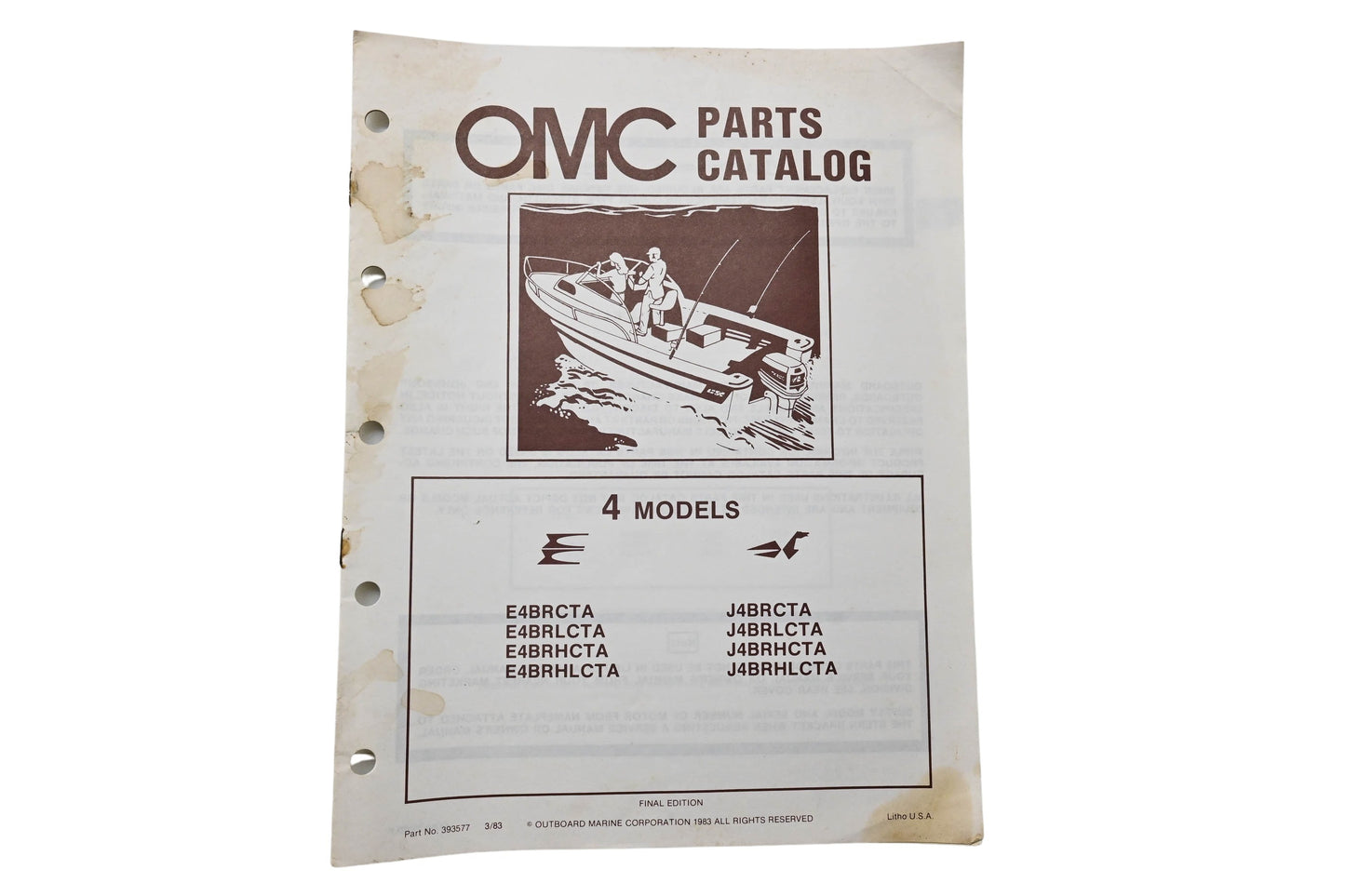 OMC 393577 Parts Catalog 4 Models
