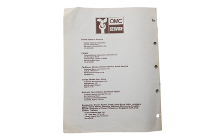 OMC 393577 Parts Catalog 4 Models