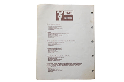 OMC 393580 Parts Catalog 20/255 Models