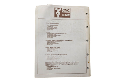 OMC 397330 Parts Catalog 150/175 Models 1986
