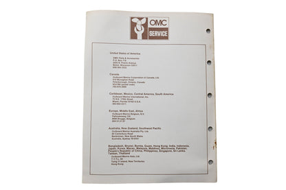 OMC 397317 Parts Catalog 20/25 Models 1986