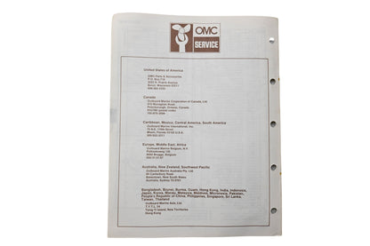 OMC 397318 Parts Catalog 25 Models 1986