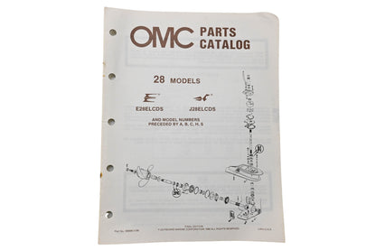 OMC 398680 Parts Catalog 28 Models 1986