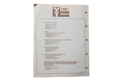 OMC 398680 Parts Catalog 28 Models 1986