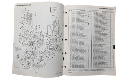 OMC 397321 Parts Catalog 35/40/50 Models 1986