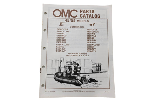 OMC 397322 Parts Catalog 45/55 Models 1986