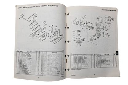 OMC 397325 Parts Catalog 65 Models 1986