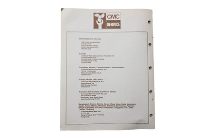 OMC 397325 Parts Catalog 65 Models 1986