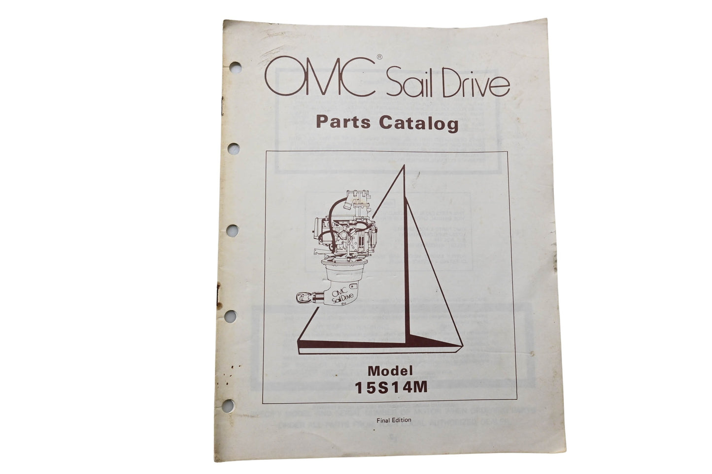 OMC 983433 Sail Drive Parts Catalog Model 15S14M
