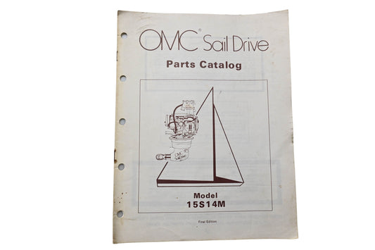 OMC 983433 Sail Drive Parts Catalog Model 15S14M