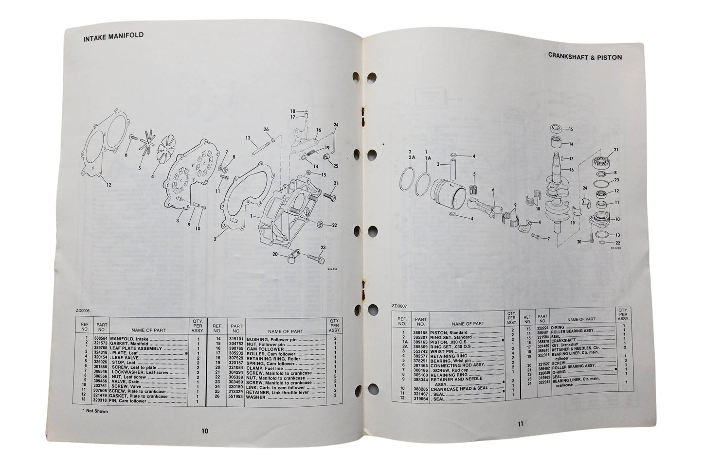 OMC 983433 Sail Drive Parts Catalog Model 15S14M