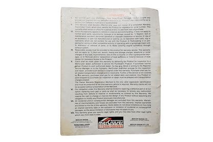 Mercruiser 90-42239 Operation & Maintenance Manual Model 260R