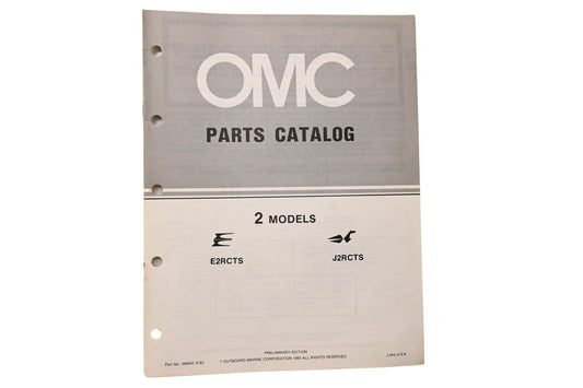 OMC 394645 Parts Catalog 2 Models 1983