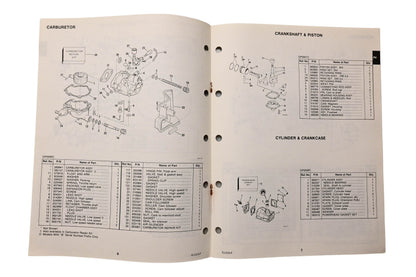 OMC 394645 Parts Catalog 2 Models 1983