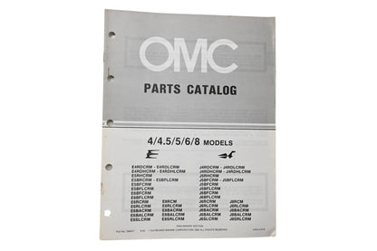 OMC 394647 Parts Catalog 4/4.5/5/6/8 Models 1983