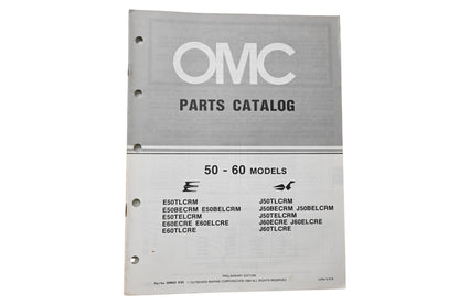 OMC 394652 Parts Catalog 50-60 Models 1983