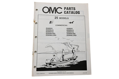 OMC 394656 Parts Catalog 25 Models 1983