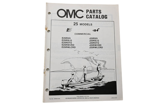 OMC 394656 Parts Catalog 25 Models 1983