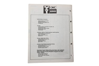 OMC 394656 Parts Catalog 25 Models 1983