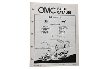 OMC 394657 Parts Catalog 40 Commercial Models 1983