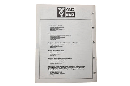 OMC 394657 Parts Catalog 40 Commercial Models 1983