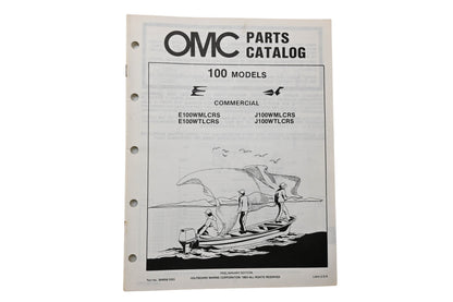 OMC 394658 Parts Catalog 100 Commercial Models 1983