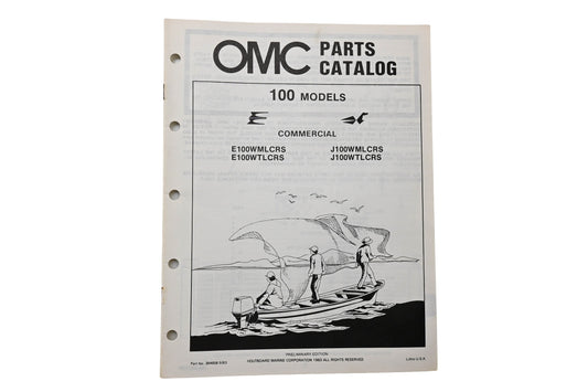 OMC 394658 Parts Catalog 100 Commercial Models 1983