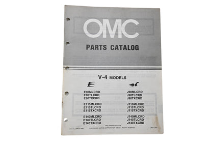 OMC 394654 Parts Catalog V-4 Commercial Models 1983