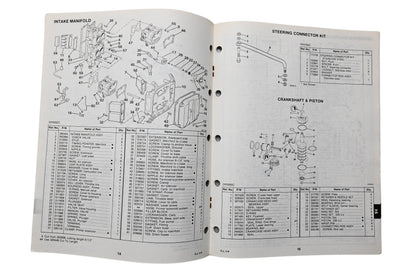 OMC 394654 Parts Catalog V-4 Commercial Models 1983