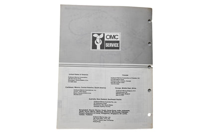 OMC 394654 Parts Catalog V-4 Commercial Models 1983
