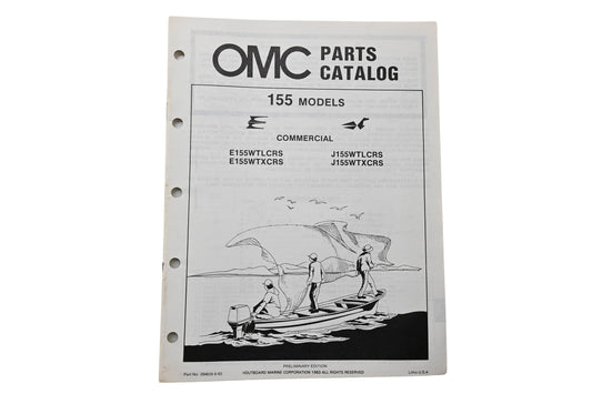 OMC 394659 Parts Catalog 155 Commercial Models 1983