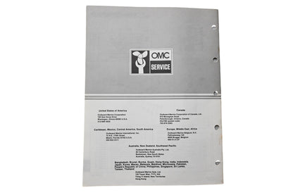OMC 394655 Parts Catalog V-6 Models 1983