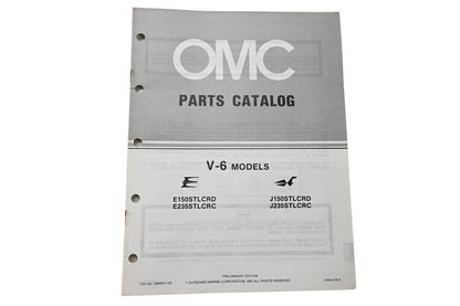 OMC 394969 Parts Catalog V-6 Models 1983