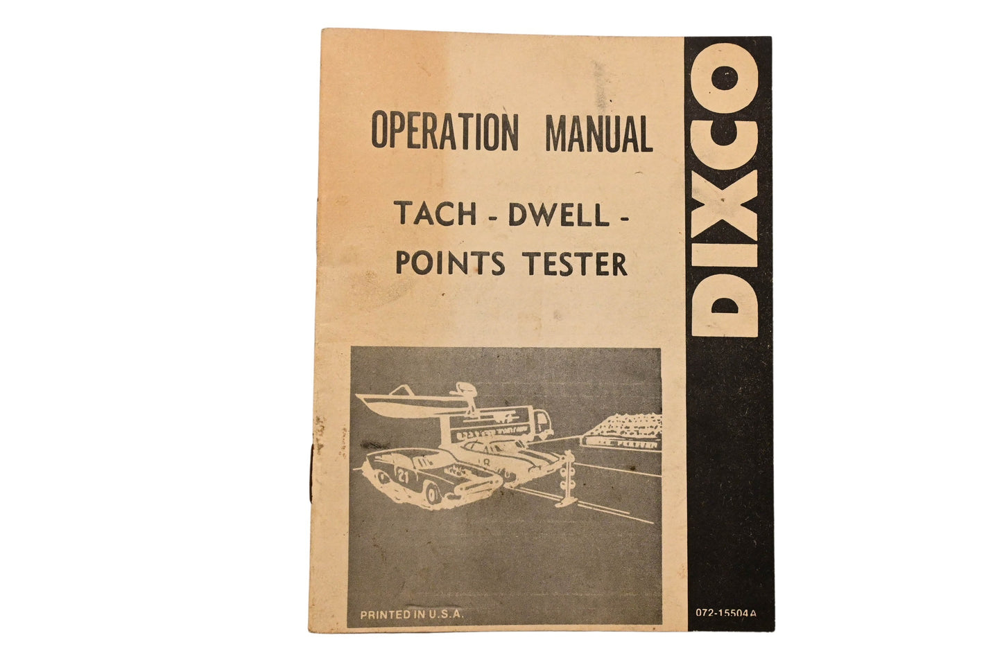 Dixco 072-15504A Operation Manual Tach Dwell Points Tester