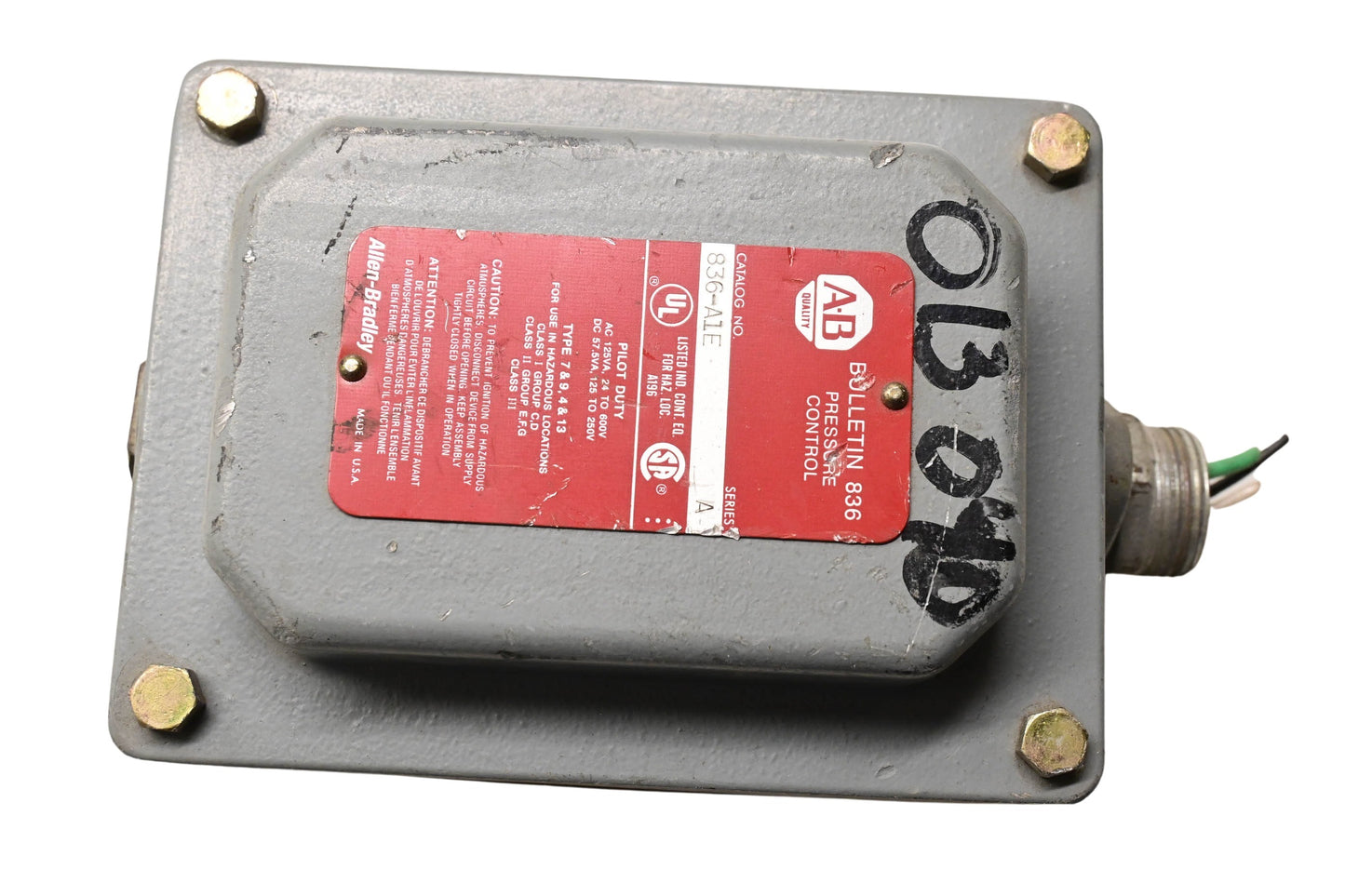 Allen-Bradley 836-A1E Pressure Control Model 836