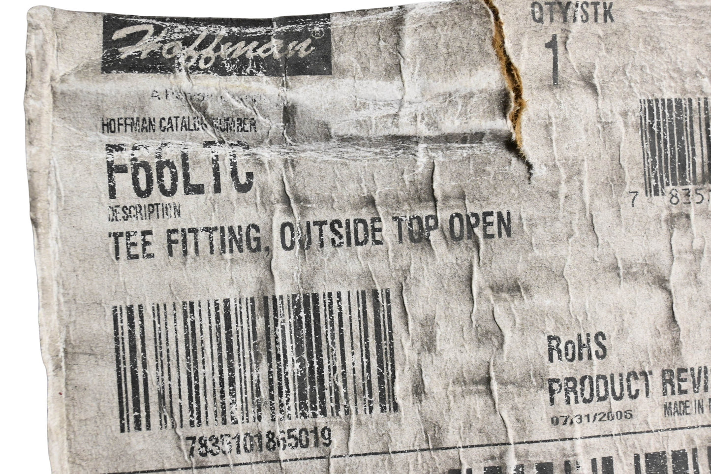 Hoffman F66LTC Outside Top Opening Tee Fitting Kit NOS