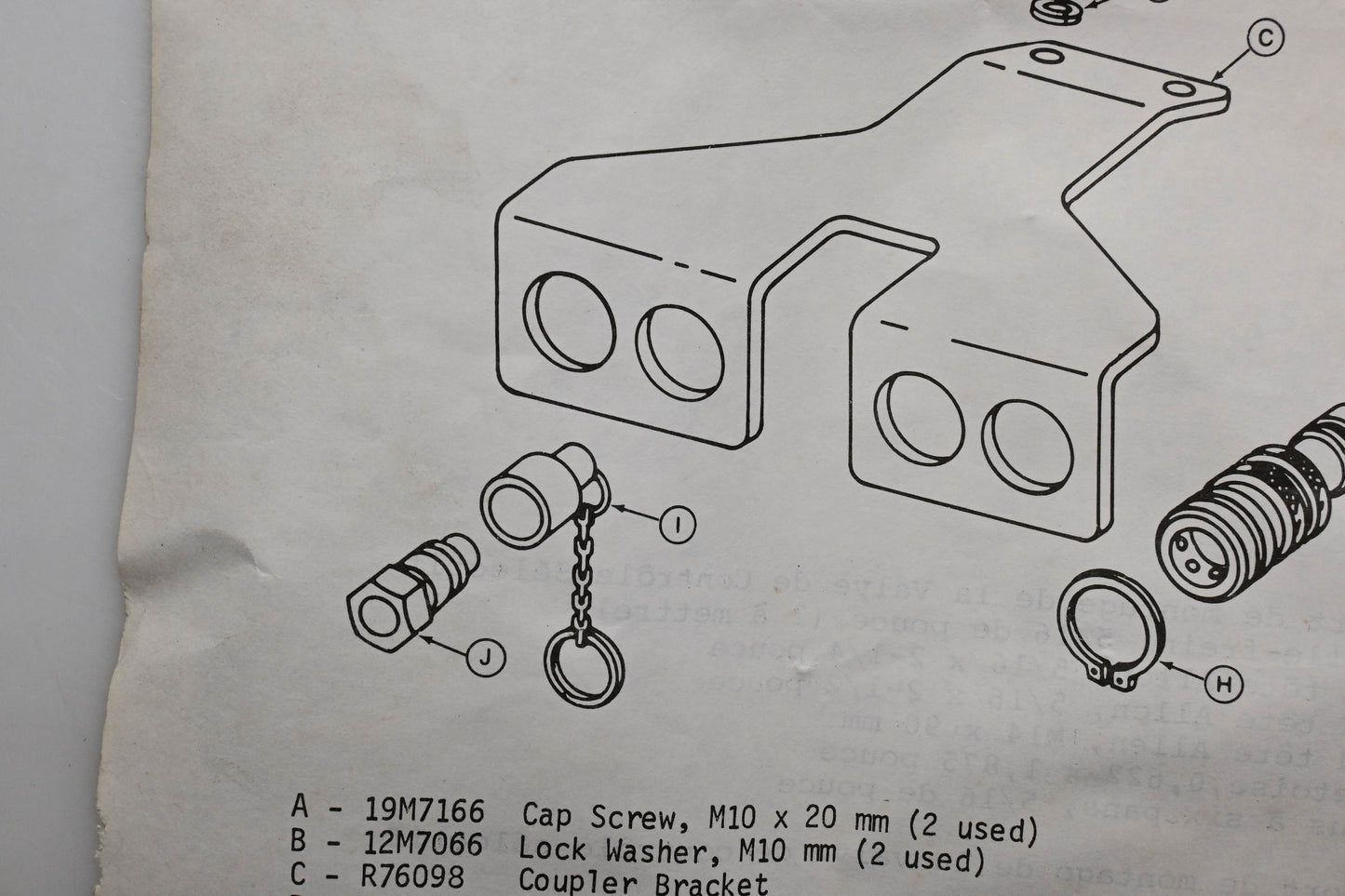 OEM John Deere R76098 Coupler Bracket