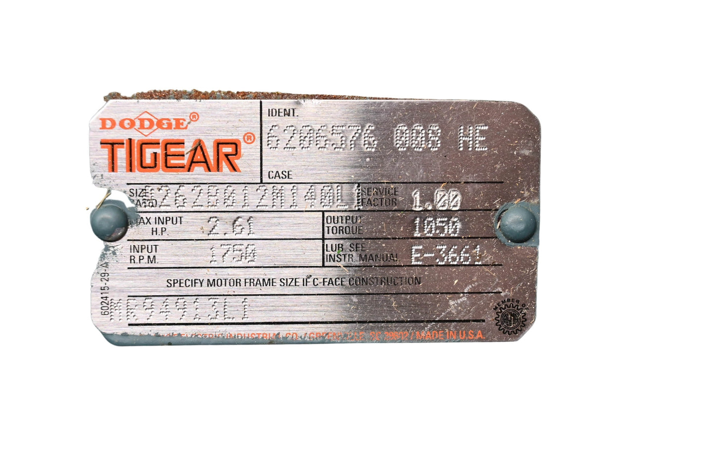 Dodge 6206576 008, Q262B012M140L1, MR94913L1 Tigear Reducer Kit NOS
