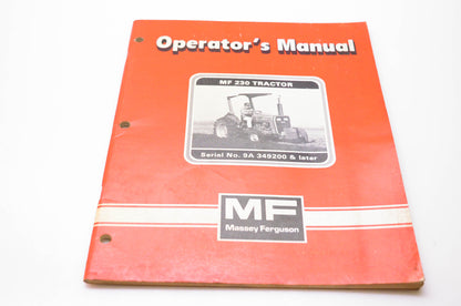Massey Ferguson 1449 015 M1 Operator's Manual MF 230 Tractor
