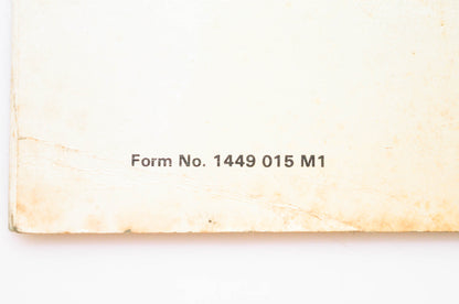 Massey Ferguson 1449 015 M1 Operator's Manual MF 230 Tractor