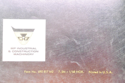 Massey Ferguson 690 817 M2 MF 2200 Tractor Operator's Manual