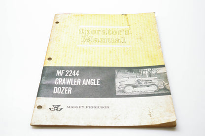 Massey Ferguson 690 788 M1 Operator's Manual MF 2244 Crawler Angle Dozer