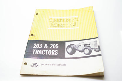 Massey Ferguson 690 466 M1 Operator's Manual 203 & 205 Tractors