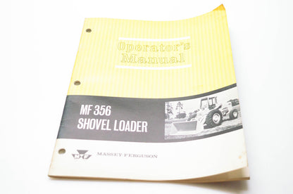 Massey Ferguson 690474M3 Operator's Manual MF 356 Shovel Loader