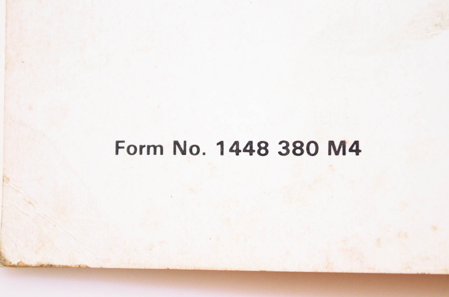 Massey Ferguson 1448380M4 Operator's Manual MF 245 Tractor
