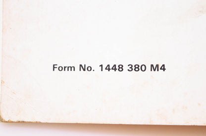 Massey Ferguson 1448380M4 Operator's Manual MF 245 Tractor