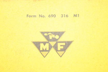 Massey Ferguson 690316M1 Work Bull 1001 Owner's Manual