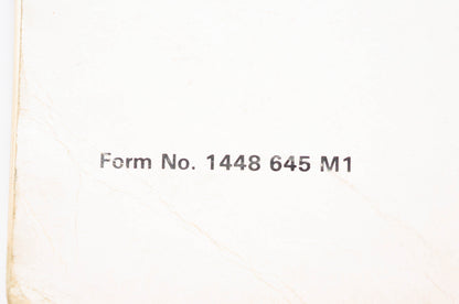 Massey Ferguson 1448645M1 Service Information Manual MF 4000 Series Four Wheel Drive Tractors