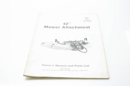 Montgomery Ward 210838 42" Mower Attachment Owner's Manual & Parts List